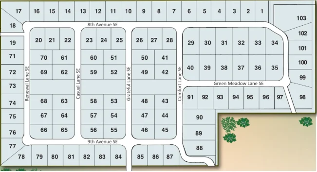 Marvin Estates map of sites
